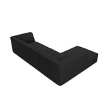 Ruby 4-Sitzer Ecksofa Links, mit Bezug aus Strukturierter Stoff (Ota12) in Schwarz, 273x180 cm – Bild 6