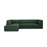 Ruby 4-Sitzer Ecksofa Links, mit Bezug aus Strukturierter Stoff (Ota14) in Grün, 273x180 cm – Bild 1
