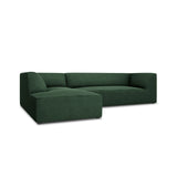 Ruby 4-Sitzer Ecksofa Links, mit Bezug aus Strukturierter Stoff (Ota14) in Grün, 273x180 cm – Bild 3