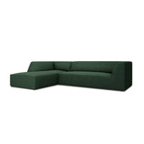 Ruby 4-Sitzer Ecksofa Links, mit Bezug aus Strukturierter Stoff (Ota14) in Grün, 273x180 cm – Bild 4