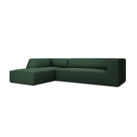 Ruby 4-Sitzer Ecksofa Links, mit Bezug aus Strukturierter Stoff (Ota14) in Grün, 273x180 cm – Bild 4