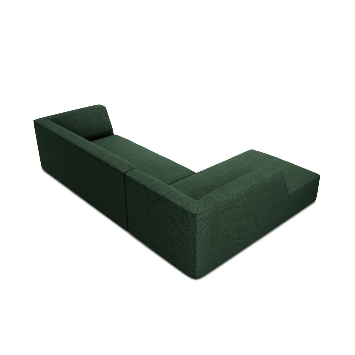 Ruby 4-Sitzer Ecksofa Links, mit Bezug aus Strukturierter Stoff (Ota14) in Grün, 273x180 cm – Bild 6