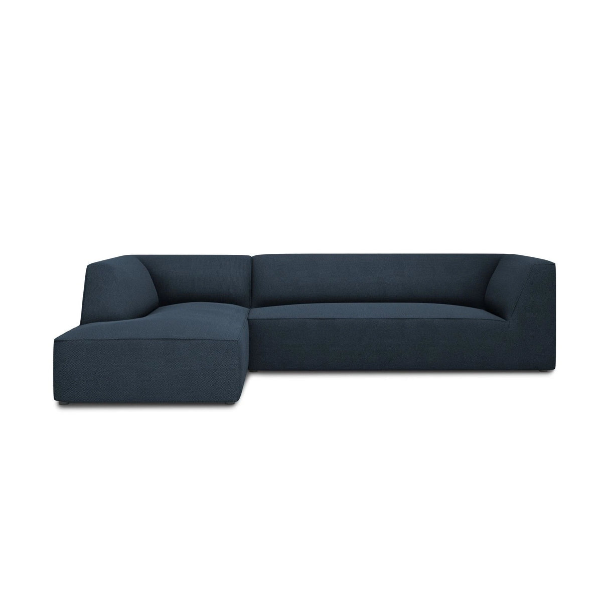 Ruby 4-Sitzer Ecksofa Links, mit Bezug aus Strukturierter Stoff (Ota18) in Marineblau, 273x180 cm – Bild 1