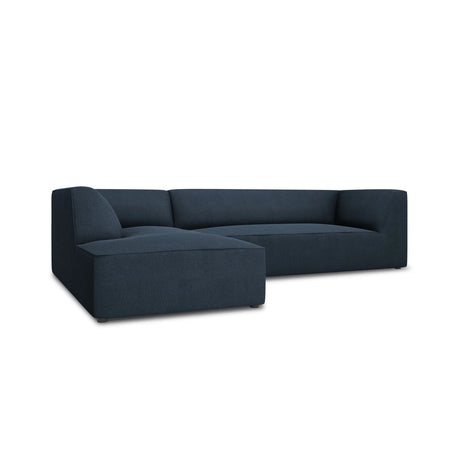 Ruby 4-Sitzer Ecksofa Links, mit Bezug aus Strukturierter Stoff (Ota18) in Marineblau, 273x180 cm – Bild 3