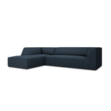 Ruby 4-Sitzer Ecksofa Links, mit Bezug aus Strukturierter Stoff (Ota18) in Marineblau, 273x180 cm – Bild 4