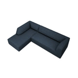 Ruby 4-Sitzer Ecksofa Links, mit Bezug aus Strukturierter Stoff (Ota18) in Marineblau, 273x180 cm – Bild 5