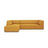 Ruby 4-Sitzer Ecksofa Links, mit Bezug aus Strukturierter Stoff (Ota4) in Gelb, 273x180 cm – Bild 1