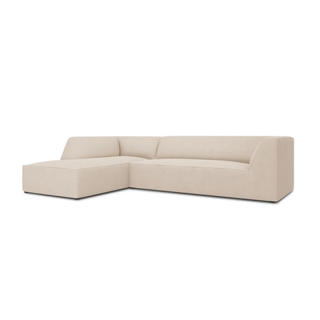 Ruby 4-Sitzer Ecksofa Links, mit Bezug aus Strukturierter Stoff (Ota8) in Beige, 273x180 cm – Bild 4