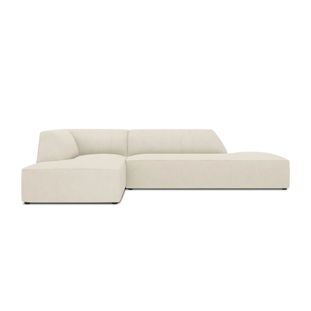 Ruby 4-Sitzer Ecksofa offen, Links, mit Bezug aus Samt, Cord oder Strukturstoff, 273x180 cm – Bild 1