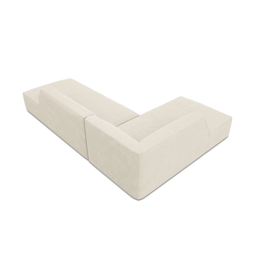 Ruby 4-Sitzer Ecksofa offen, Links, mit Bezug aus Samt, Cord oder Strukturstoff, 273x180 cm – Bild 7