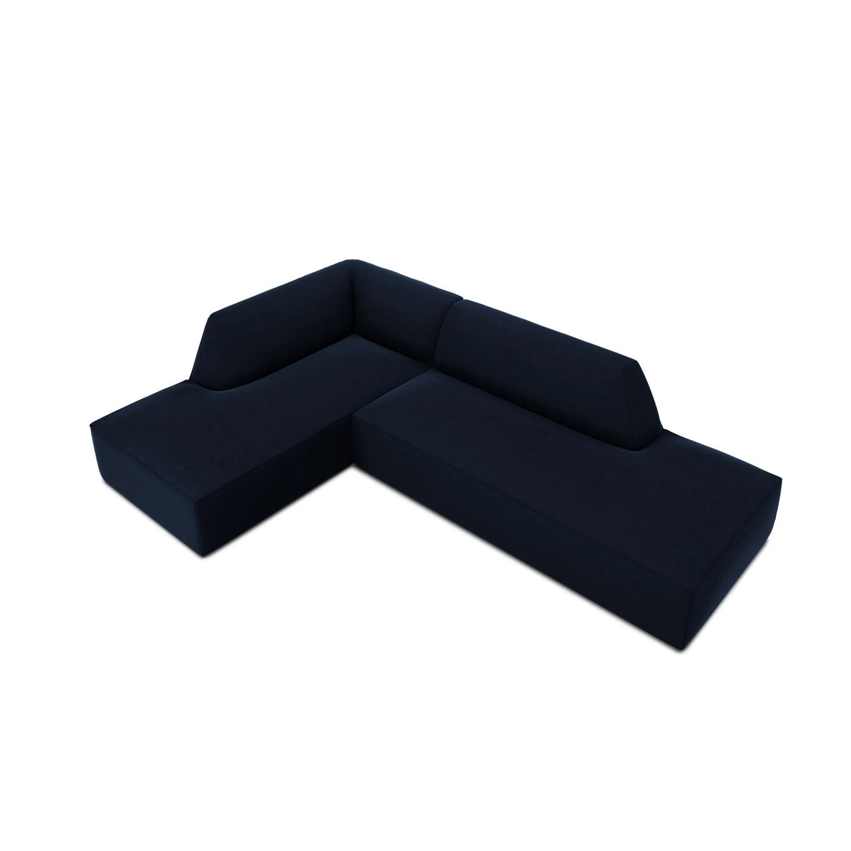 Ruby 4-Sitzer Ecksofa offen, Links, mit Bezug aus Samt (Sal5) in Königsblau, 273x180 cm – Bild 6