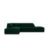 Ruby 4-Sitzer Ecksofa offen, Links, mit Bezug aus Samt (Sal7) in Flaschengrün, 273x180 cm – Bild 1