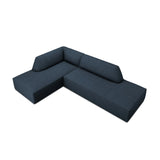 Ruby 4-Sitzer Ecksofa offen, Links, mit Bezug aus Strukturierter Stoff (Ota18) in Marineblau, 273x180 cm – Bild 4