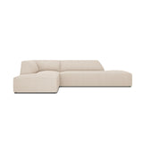 Ruby 4-Sitzer Ecksofa offen, Links, mit Bezug aus Strukturierter Stoff (Ota8) in Beige, 273x180 cm – Bild 1