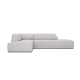 Ruby 4-Sitzer Ecksofa offen, Links, mit Bezug aus Strukturierter Stoff (Ota9) in Hellgrau, 273x180 cm – Bild 1