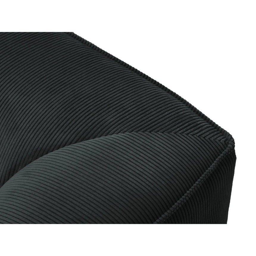 Ruby 4-Sitzer Ecksofa offen, Rechts, mit Bezug aus Cord (ScaBla) in Schwarz, 273x180 cm – Bild 4