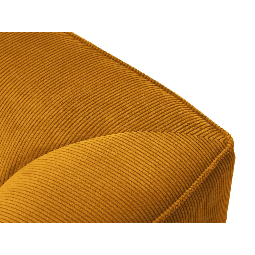 Ruby 4-Sitzer Ecksofa offen, Rechts, mit Bezug aus Cord (ScaMos) in Gelb, 273x180 cm – Bild 4