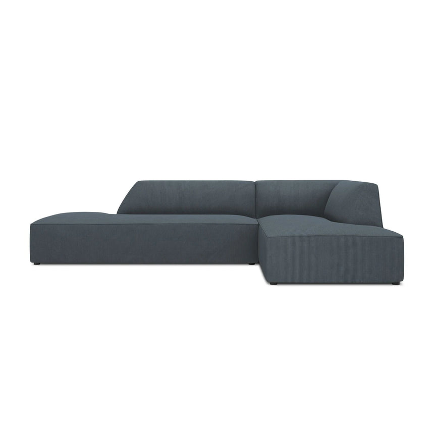 Ruby 4-Sitzer Ecksofa offen, Rechts, mit Bezug aus Cord (ScaOce) in Blau, 273x180 cm – Bild 1