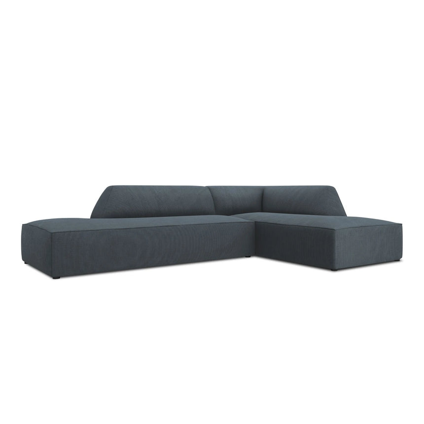 Ruby 4-Sitzer Ecksofa offen, Rechts, mit Bezug aus Cord (ScaOce) in Blau, 273x180 cm – Bild 5