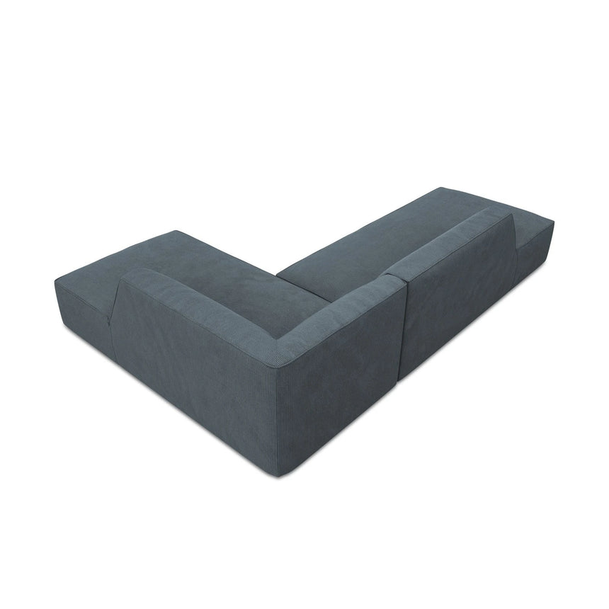 Ruby 4-Sitzer Ecksofa offen, Rechts, mit Bezug aus Cord (ScaOce) in Blau, 273x180 cm – Bild 7