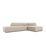 Ruby 4-Sitzer Ecksofa offen, Rechts, mit Bezug aus Samt (Sal1) in Beige, 273x180 cm – Bild 5