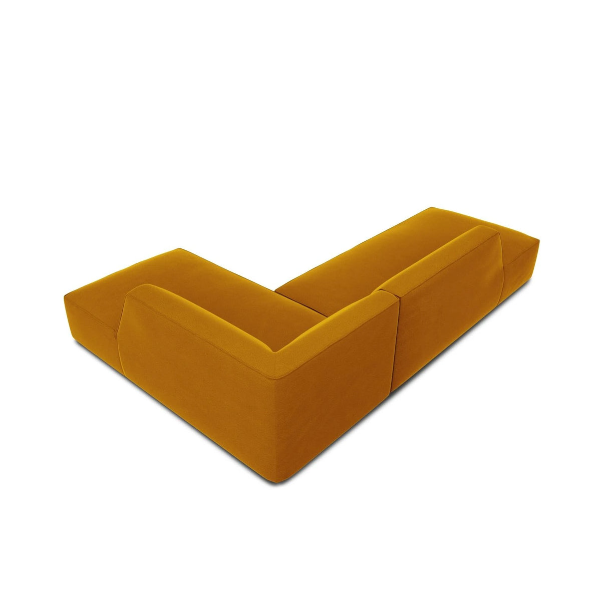 Ruby 4-Sitzer Ecksofa offen, Rechts, mit Bezug aus Samt (Sal10) in Gelb, 273x180 cm – Bild 7