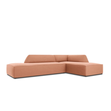 Ruby 4-Sitzer Ecksofa offen, Rechts, mit Bezug aus Samt (Sal11) in Rosa, 273x180 cm – Bild 5