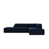 Ruby 4-Sitzer Ecksofa offen, Rechts, mit Bezug aus Samt (Sal5) in Königsblau, 273x180 cm – Bild 1