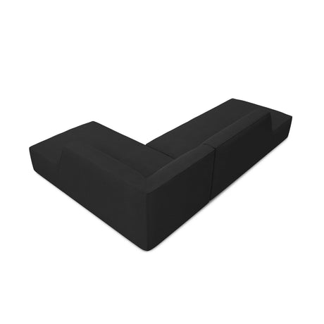 Ruby 4-Sitzer Ecksofa offen, Rechts, mit Bezug aus Strukturierter Stoff (Ota12) in Schwarz, 273x180 cm – Bild 5