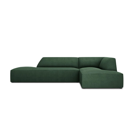 Ruby 4-Sitzer Ecksofa offen, Rechts, mit Bezug aus Strukturierter Stoff (Ota14) in Grün, 273x180 cm – Bild 1