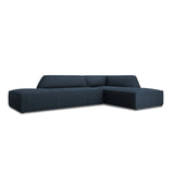 Ruby 4-Sitzer Ecksofa offen, Rechts, mit Bezug aus Strukturierter Stoff (Ota18) in Marineblau, 273x180 cm – Bild 3