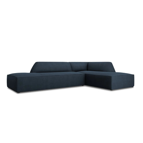 Ruby 4-Sitzer Ecksofa offen, Rechts, mit Bezug aus Strukturierter Stoff (Ota18) in Marineblau, 273x180 cm – Bild 3