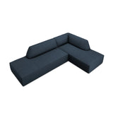 Ruby 4-Sitzer Ecksofa offen, Rechts, mit Bezug aus Strukturierter Stoff (Ota18) in Marineblau, 273x180 cm – Bild 4
