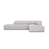 Ruby 4-Sitzer Ecksofa offen, Rechts, mit Bezug aus Strukturierter Stoff (Ota9) in Hellgrau, 273x180 cm – Bild 1