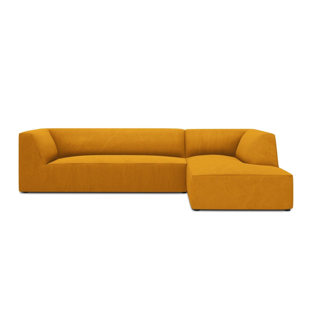 Ruby 4-Sitzer Ecksofa Rechts, mit Bezug aus Cord (ScaMos) in Gelb, 273x180 cm – Bild 1