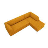 Ruby 4-Sitzer Ecksofa Rechts, mit Bezug aus Cord (ScaMos) in Gelb, 273x180 cm – Bild 7