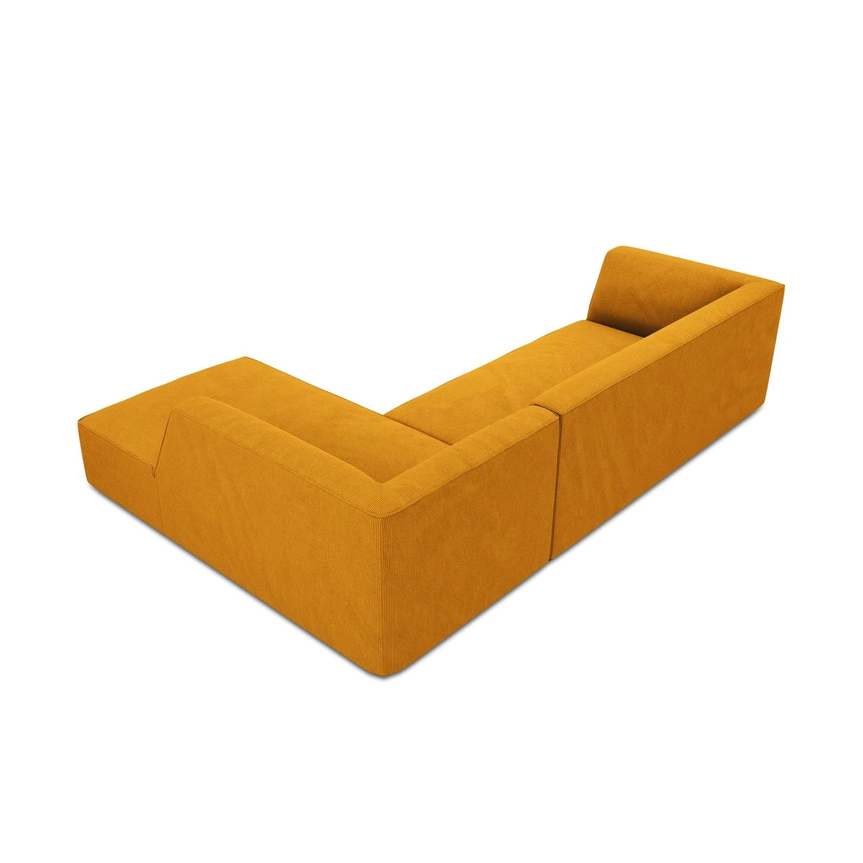Ruby 4-Sitzer Ecksofa Rechts, mit Bezug aus Cord (ScaMos) in Gelb, 273x180 cm – Bild 8