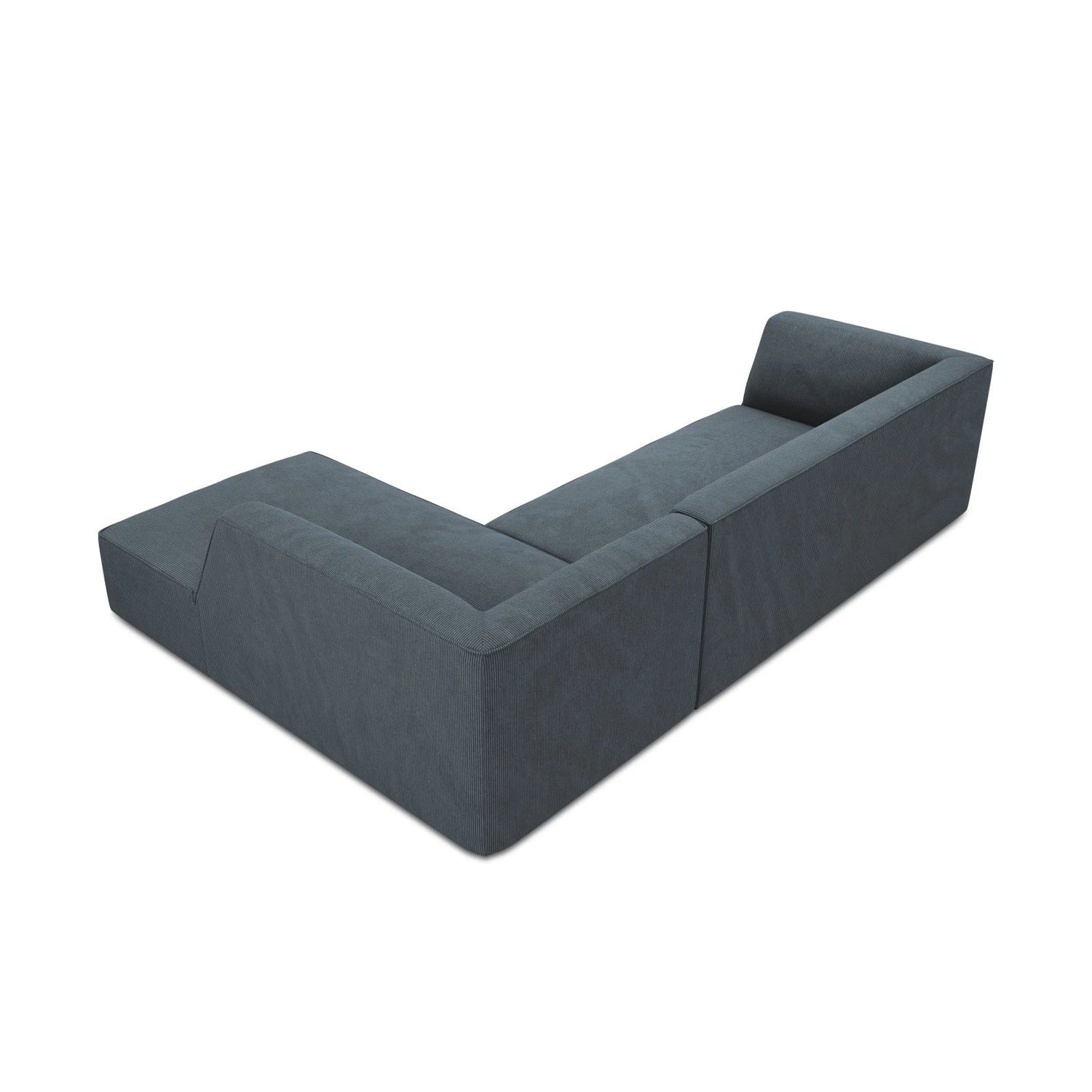 Ruby 4-Sitzer Ecksofa Rechts, mit Bezug aus Cord (ScaOce) in Blau, 273x180 cm – Bild 8