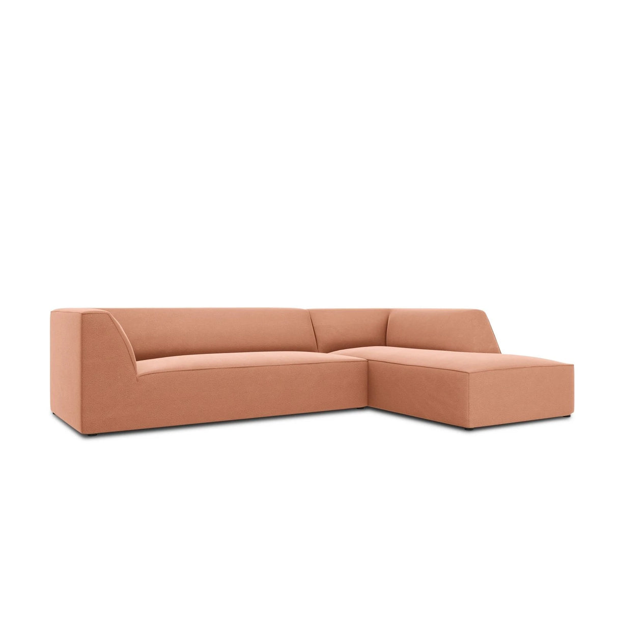 Ruby 4-Sitzer Ecksofa Rechts, mit Bezug aus Samt (Sal11) in Rosa, 273x180 cm – Bild 6