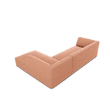 Ruby 4-Sitzer Ecksofa Rechts, mit Bezug aus Samt (Sal11) in Rosa, 273x180 cm – Bild 8