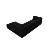 Ruby 4-Sitzer Ecksofa Rechts, mit Bezug aus Samt (Sal19) in Schwarz, 273x180 cm – Bild 8
