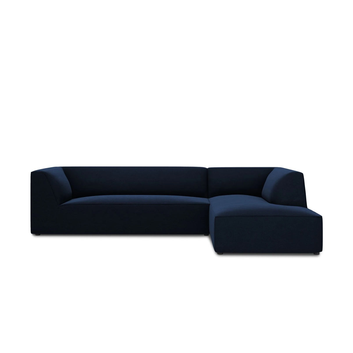 Ruby 4-Sitzer Ecksofa Rechts, mit Bezug aus Samt (Sal5) in Königsblau, 273x180 cm – Bild 1