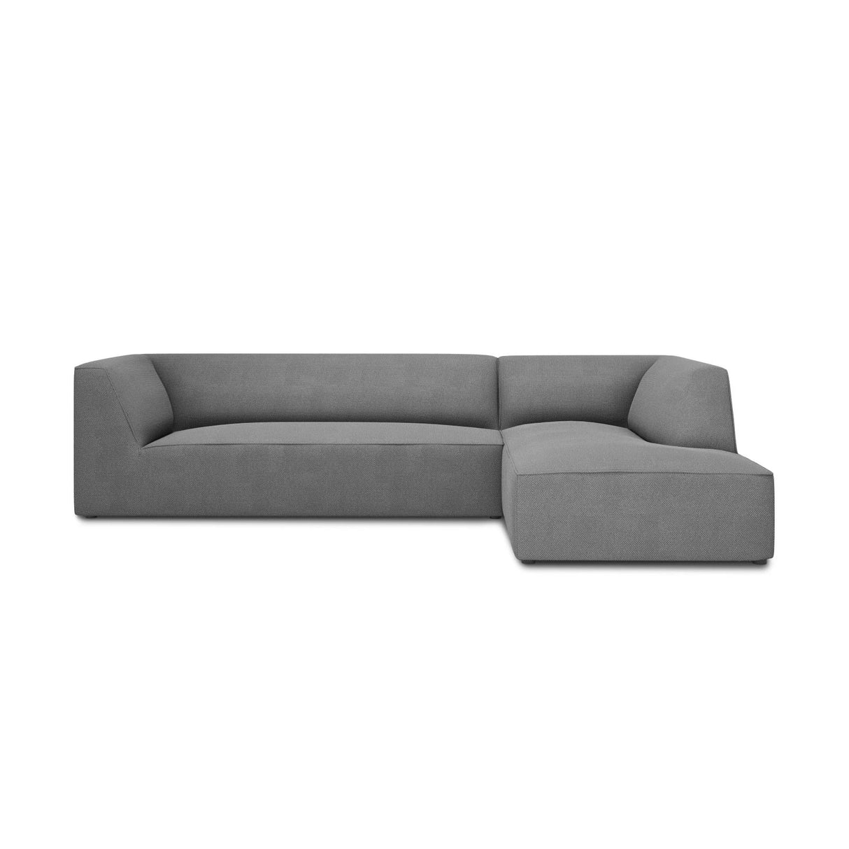 Ruby 4-Sitzer Ecksofa Rechts, mit Bezug aus Strukturierter Stoff (Ota11) in Grau, 273x180 cm – Bild 1