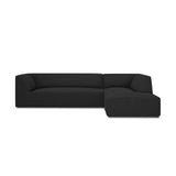 Ruby 4-Sitzer Ecksofa Rechts, mit Bezug aus Strukturierter Stoff (Ota12) in Schwarz, 273x180 cm – Bild 1