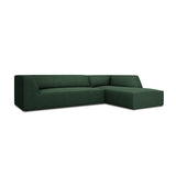 Ruby 4-Sitzer Ecksofa Rechts, mit Bezug aus Strukturierter Stoff (Ota14) in Grün, 273x180 cm – Bild 4