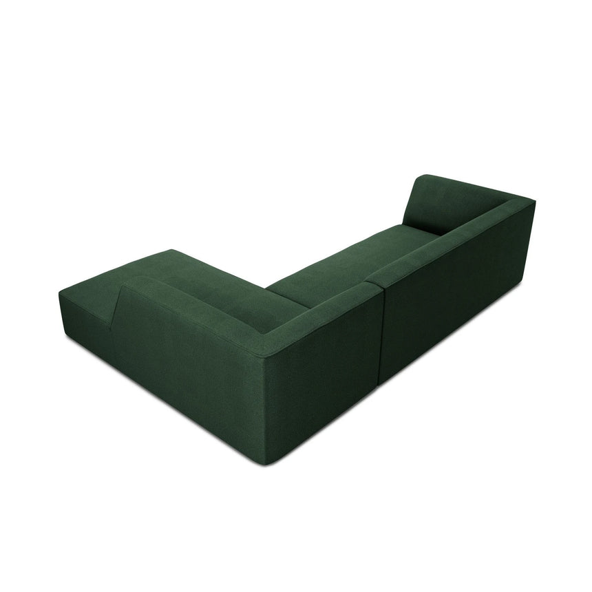 Ruby 4-Sitzer Ecksofa Rechts, mit Bezug aus Strukturierter Stoff (Ota14) in Grün, 273x180 cm – Bild 6