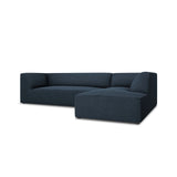 Ruby 4-Sitzer Ecksofa Rechts, mit Bezug aus Strukturierter Stoff (Ota18) in Marineblau, 273x180 cm – Bild 3