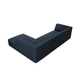 Ruby 4-Sitzer Ecksofa Rechts, mit Bezug aus Strukturierter Stoff (Ota18) in Marineblau, 273x180 cm – Bild 6