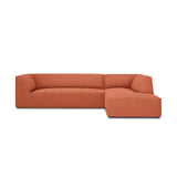 Ruby 4-Sitzer Ecksofa Rechts, mit Bezug aus Strukturierter Stoff (Ota2) in Coral, 273x180 cm – Bild 1