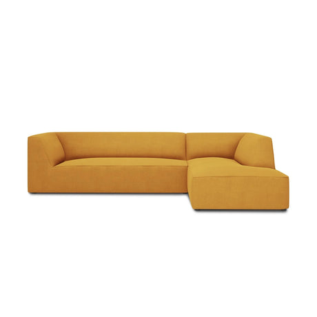 Ruby 4-Sitzer Ecksofa Rechts, mit Bezug aus Strukturierter Stoff (Ota4) in Gelb, 273x180 cm – Bild 1